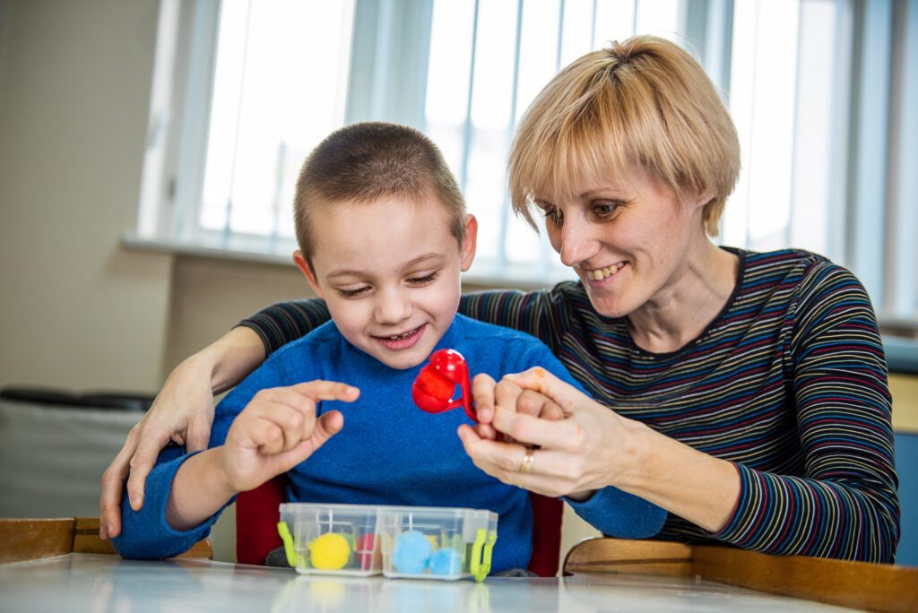 Child with carer