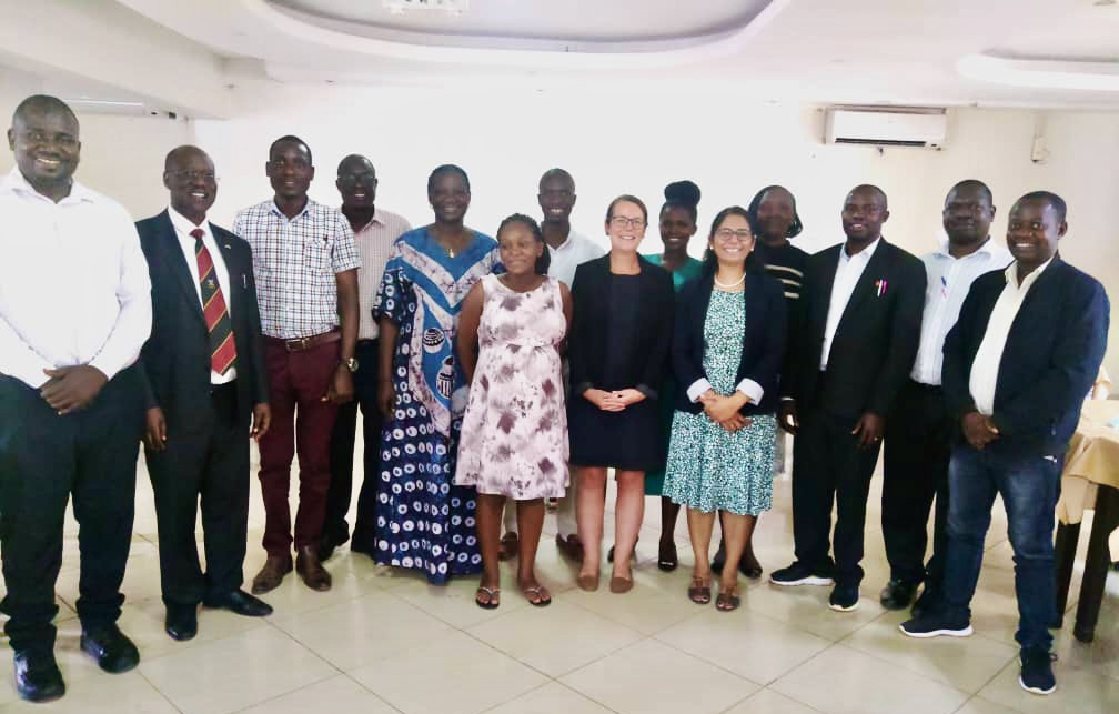 Participants of a one-day ReLAB-HS workshop on what is required to integrate rehabilitation services into primary health care in the Acholi sub-region pose for a group photo. Photo by Peter Simon Okello